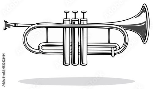 Orchestral Trumpet Musical Instrument Brass Valve Wind Symphony Brass Instrument