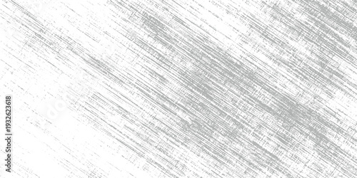 Gray distressed diagonal scratch texture on white background
