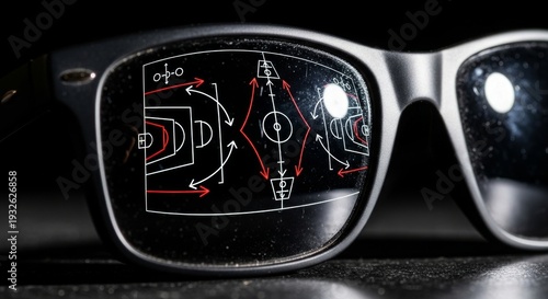 March Madness, Basketball Strategy Vision Sunglasses Game Plan Coaching