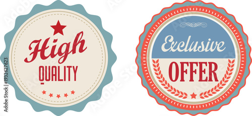 High quality and exclusive offer labels