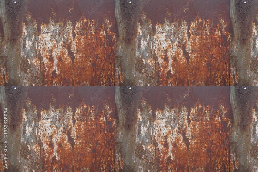 Naklejka premium Rusty metal texture background with grunge weathered surface