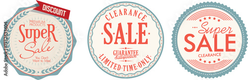 Super sale clearance stickers for advertising
