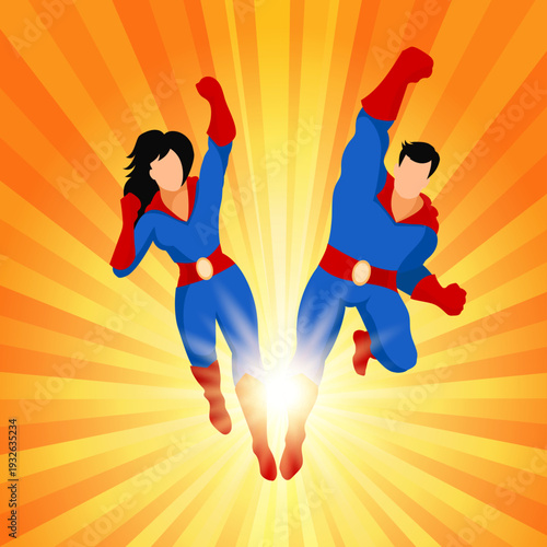 Couple of superhero