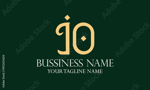 IO I io initial logo | initial based abstract modern minimal creative logo, vector template image. luxury logotype logo, real estate homie logo. typography logo. initials logo