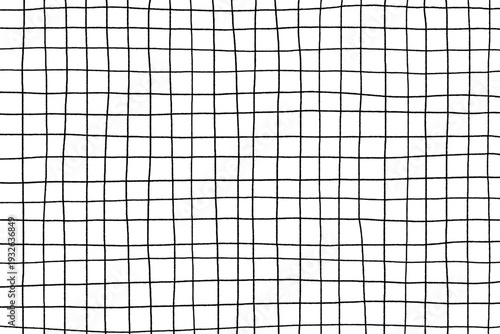 Grid line vector transparent background, handdrawn