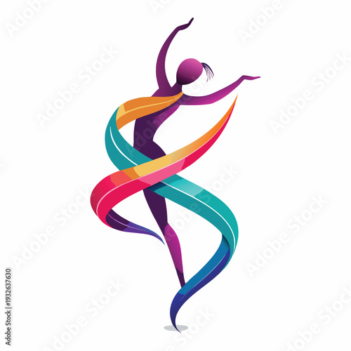 International Dance Day Dynamic Dancer Logo