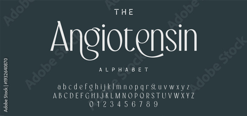 Elegant ligature alphabet letters font logo. Typography luxury classic lettering serif fonts decorative wedding vintage retro logos, design for fashion,beauty shop and brand . vector illustration