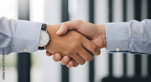 Diverse Hands Shaking Unity, Partnership, and Cooperation