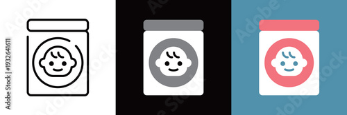 粉ミルク缶のアイコン