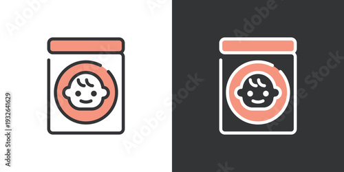 粉ミルク缶のアイコン