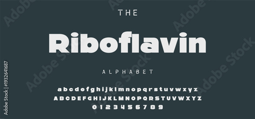 Digital modern alphabet font. Creative abstract urban, futuristic, fashion, sport, minimal technology typography.  Simple vector illustration with number