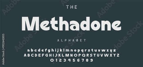 Digital modern alphabet font. Creative abstract urban, futuristic, fashion, sport, minimal technology typography.  Simple vector illustration with number