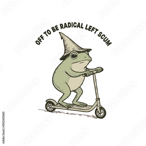 Canvas Print off to be radical left scum