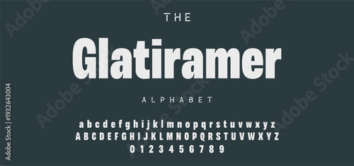 Digital modern alphabet font. Creative abstract urban, futuristic, fashion, sport, minimal technology typography.  Simple vector illustration with number