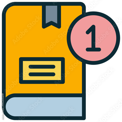 book store alert best seller notification filled outline icon