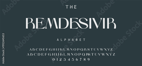Elegant Font Uppercase Lowercase and Number. Classic Lettering Minimal Fashion Designs. Typography modern serif fonts regular decorative vintage concept. vector illustration