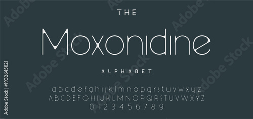 Elegant Font Uppercase Lowercase and Number. Classic Lettering Minimal Fashion Designs. Typography modern serif fonts regular decorative vintage concept. vector illustration