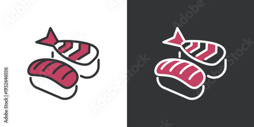 シンプルなお寿司アイコン