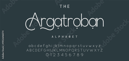 Elegant Font Uppercase Lowercase and Number. Classic Lettering Minimal Fashion Designs. Typography modern serif fonts regular decorative vintage concept. vector illustration