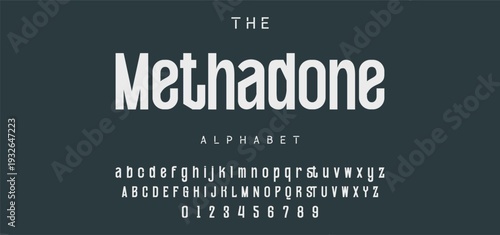 Digital modern alphabet font. Creative abstract urban, futuristic, fashion, sport, minimal technology typography.  Simple vector illustration with number