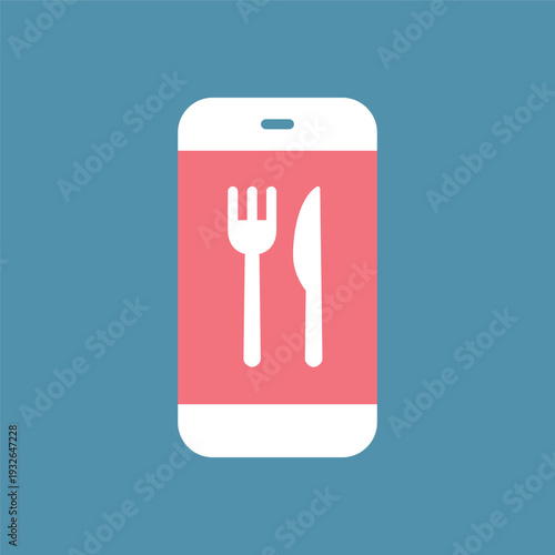 シンプルなテイクアウトとデリバリーのラインアイコン