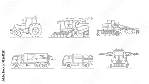 Agricultural Machinery Illustration