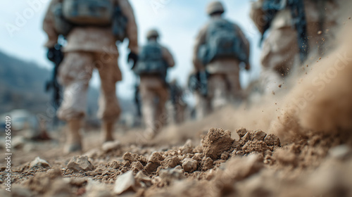 Marching Troops in Dust: A ...