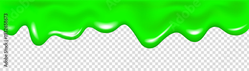 Green dripping slime texture, flowing paint, splash of juice.