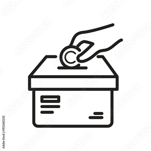 Donation Box Icon