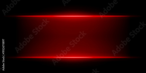 Abstract dark background with intense white horizontal light beam glowing in the center. Cinematic lens flare and gradient fading to black, perfect for sci-fi, tech, energy, or dramatic visuals.