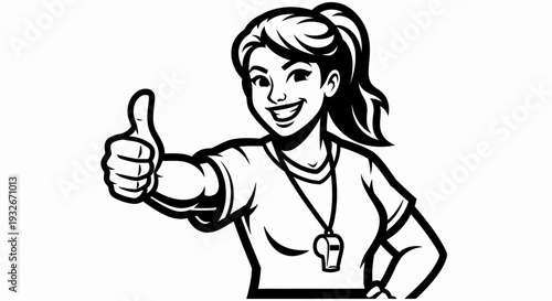 Female Doctor Giving Thumbs Up Gesture 1.