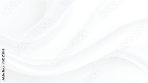 White wavy abstract background with smooth curves