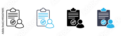 Appraisal icon multiple style vector illustration