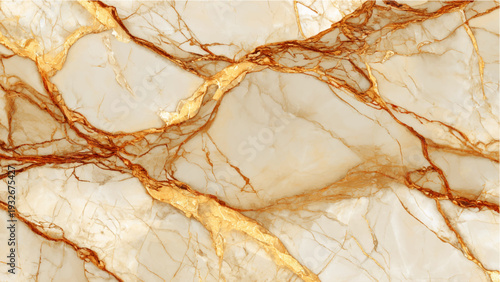 Marble texture with golden veins pattern surface