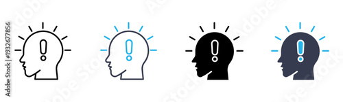 Awareness icon multiple style vector illustration