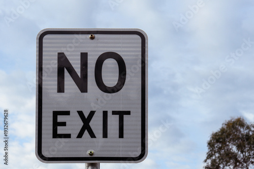 Konstfotografi no exit sign