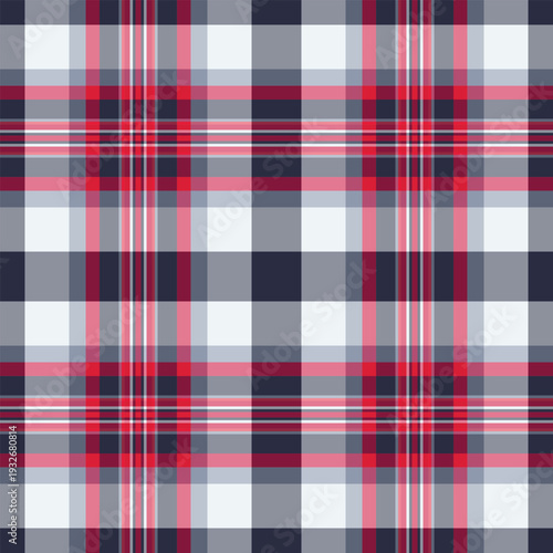 Swatch seamless tartan plaid, handsome texture textile vector. Greeting fabric check background pattern in red and pastel colors.