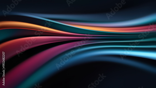 Wallpaper Mural Colorful Lines Create Smooth Patterns in Abstract Design Torontodigital.ca