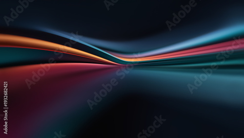 Wallpaper Mural Colorful Abstract Background With Flowing Lines and Curves Torontodigital.ca
