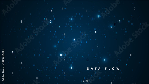 Abstract big data visualization. Big data code representation. Graphic concept for your design