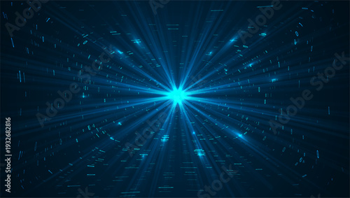 Abstract big data visualization. Big data code representation. Graphic concept for your design