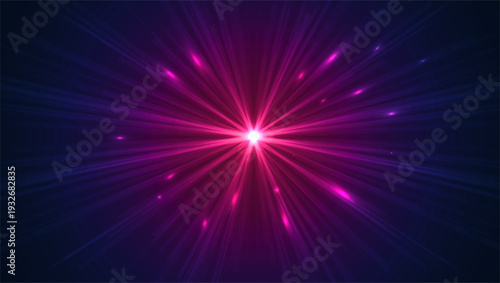 Glowing lights effects, abstract magic Illustration. Graphic concept for your design