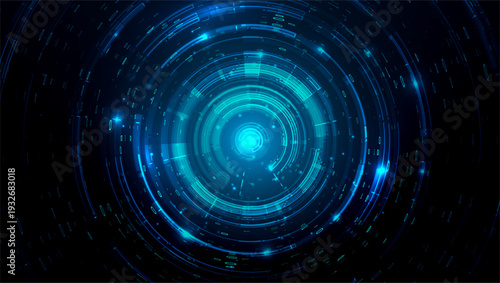 Abstract big data visualization. Big data code representation. Graphic concept for your design