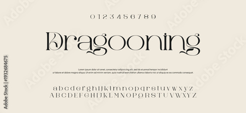 Elegant ligature alphabet letters font logo. Typography luxury classic lettering serif fonts decorative wedding vintage retro logos, design for fashion,beauty shop and brand . vector illustration