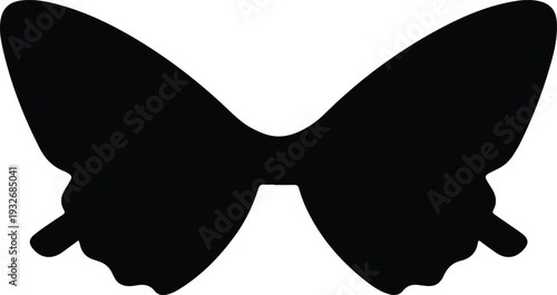 Butterfly wings spread wide  isolated on transparent background