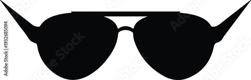 Graphic illustration of sunglasses with horns