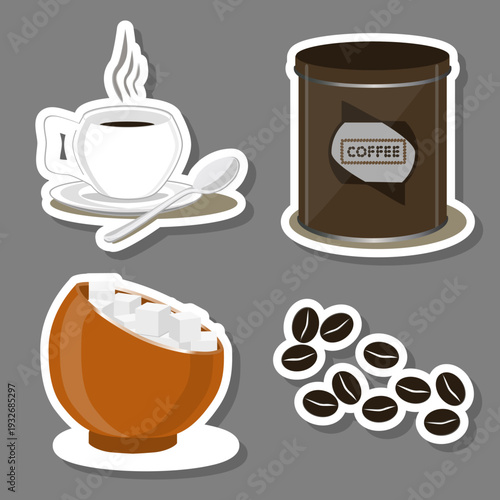 various sweet tasty natural coffee
