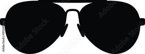 Sunglasses with dark lenses and frame
