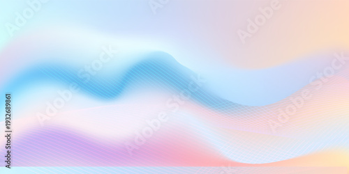 PrintColorful abstract wave background with smooth flowing lines and vibrant motion