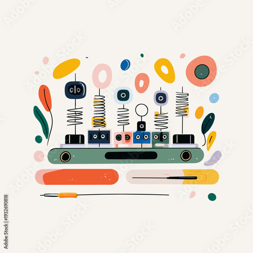Exploded View of Custom Keyboard Switch Parts
